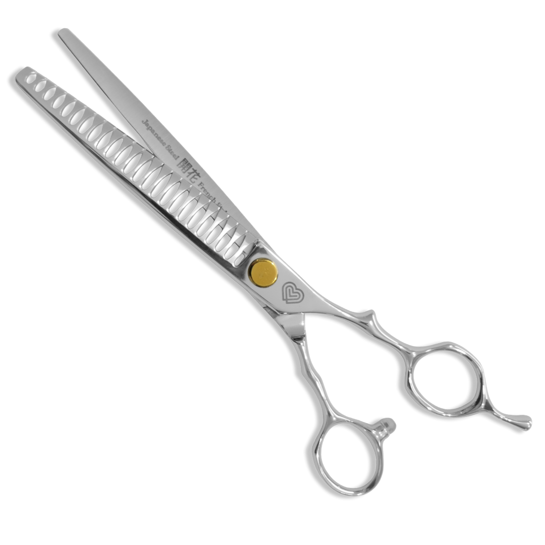DENJI ☆ Super Blenders 24 dents / 19cm ☆ Ciseaux Bloom