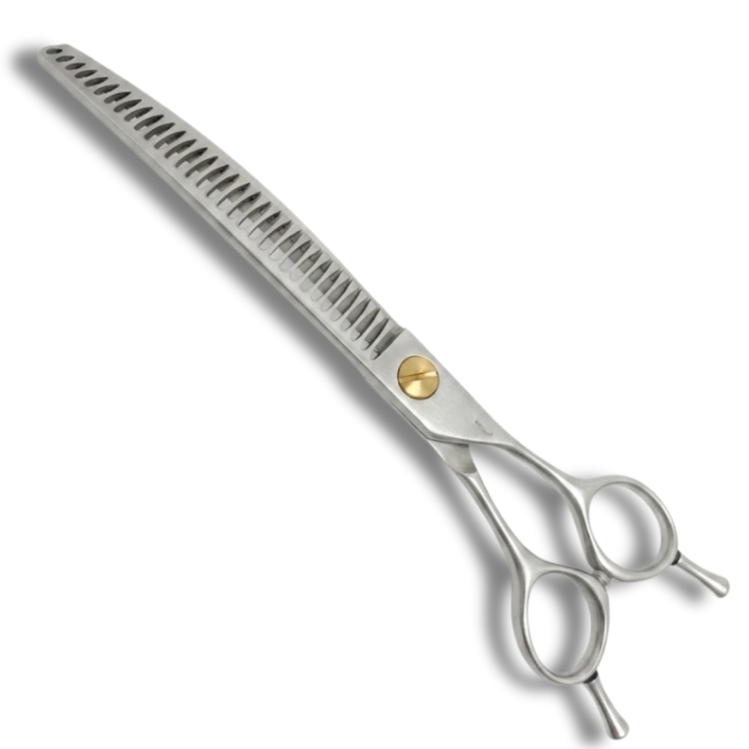 MUGEL ☆ Chunkers Courbes 33 dents / 19cm ☆ Ciseaux Bloom