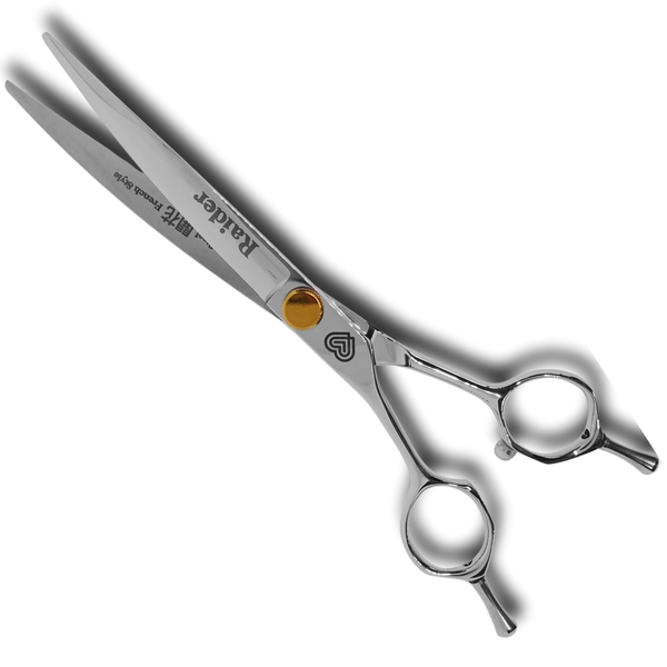 RAIDER ☆ Left-handed ☆ 18cm 30° Curved ☆ Bloom Scissors