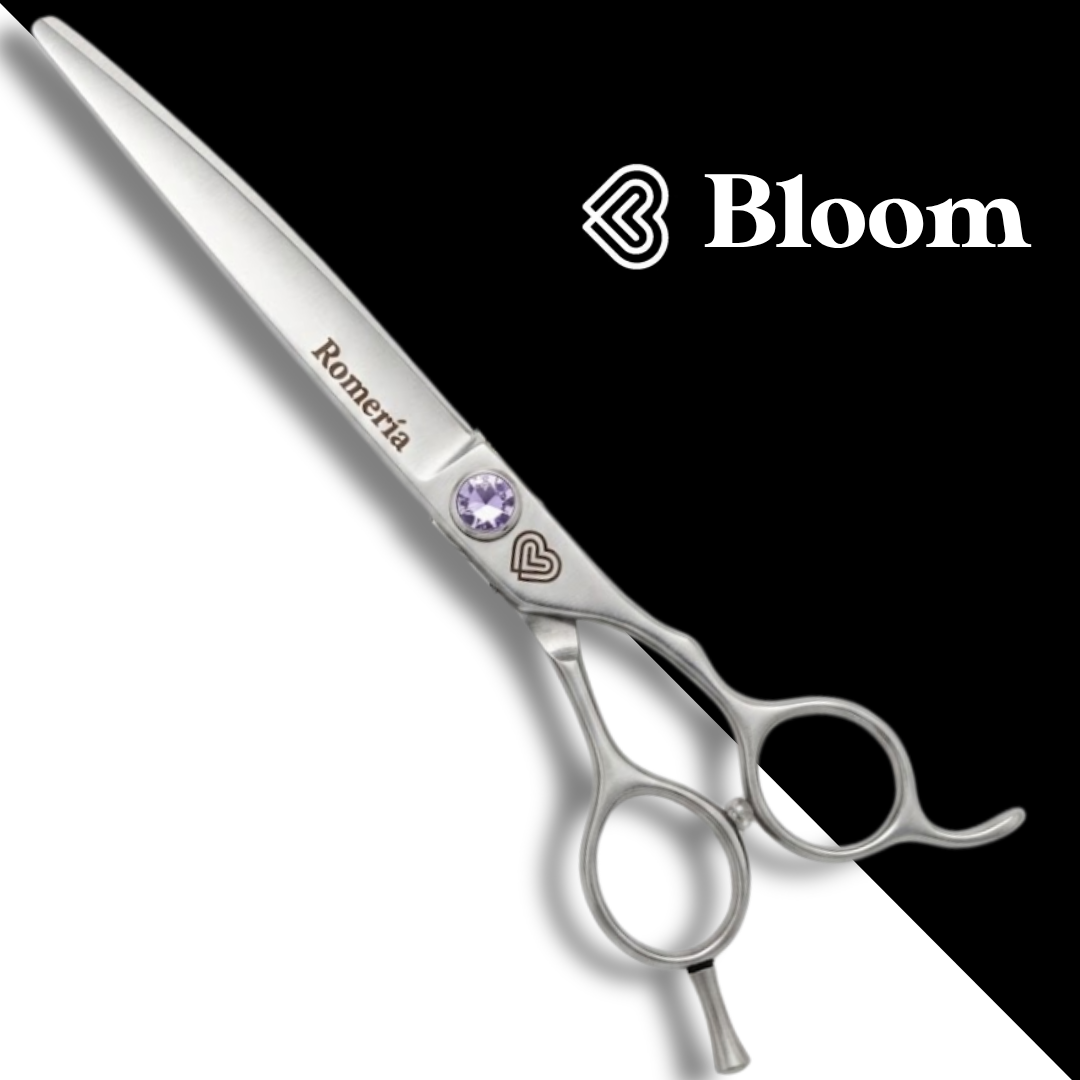 Romeria ☆ Blenders courbes 40dents / 18cm ☆ Ciseaux Bloom