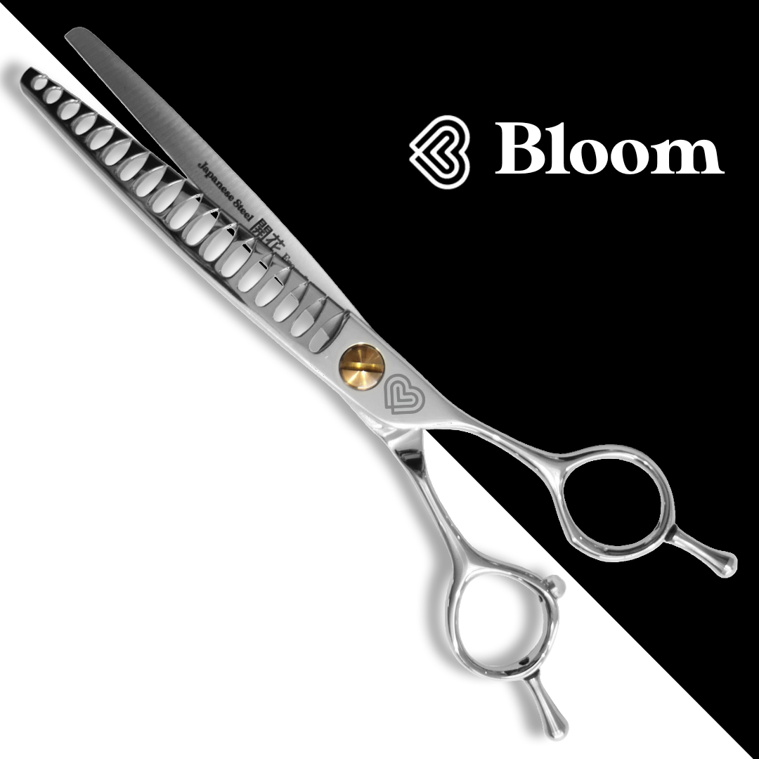 CHENG ☆ Chunkers Courbes 18 dents / 18cm ☆ Ciseaux Bloom