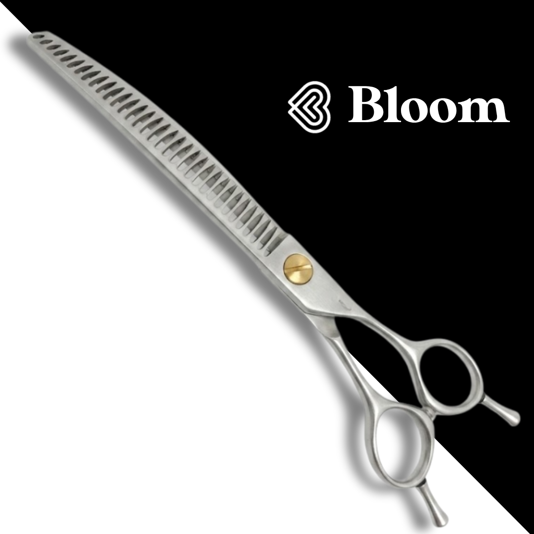 MUGEL ☆ Chunkers Courbes 33 dents / 19cm ☆ Ciseaux Bloom