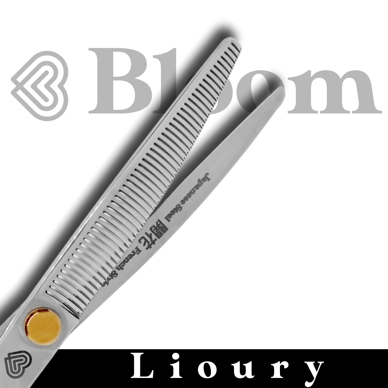 LIOURY ☆ Sculpteurs Courbes 50 dents / 18cm ☆ Ciseaux Bloom