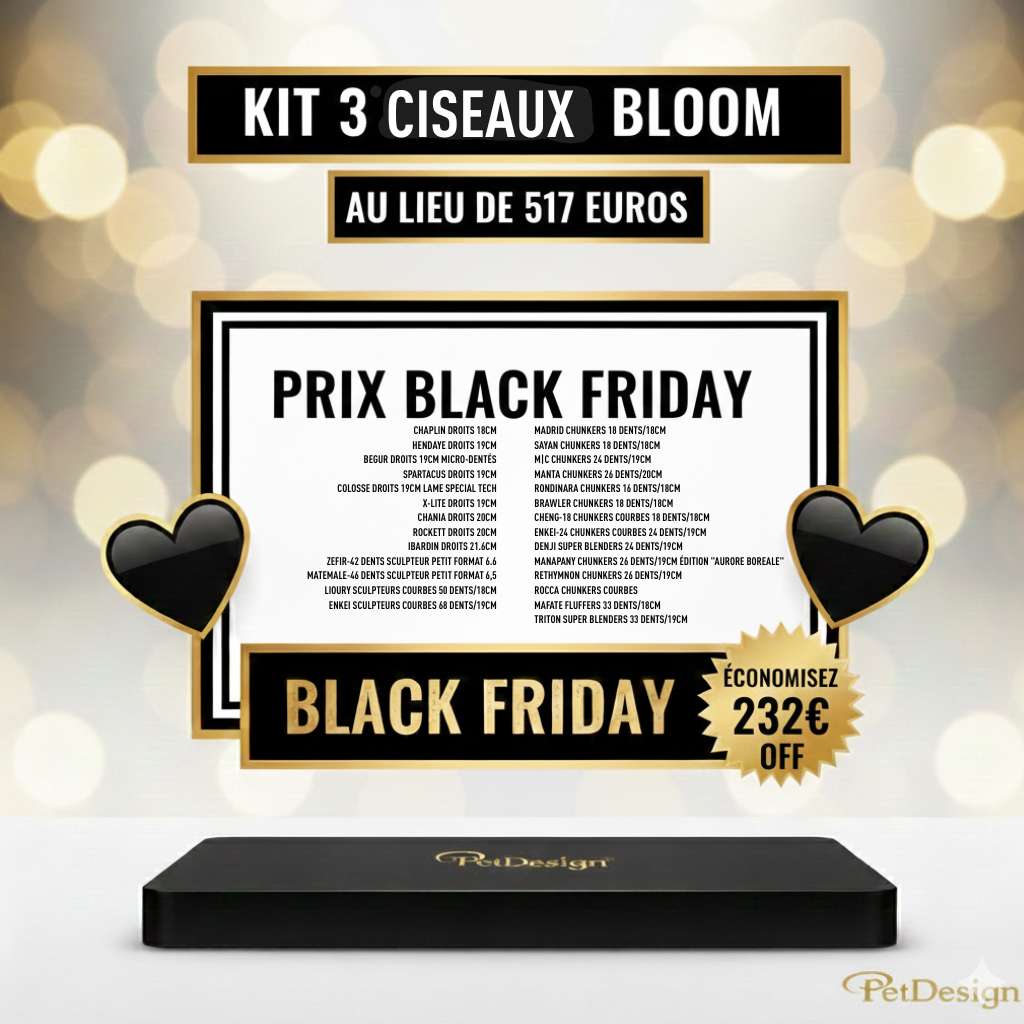 KIT 3 ciseaux Bloom 285 euros 🖤 BLACK FRIDAY 🖤