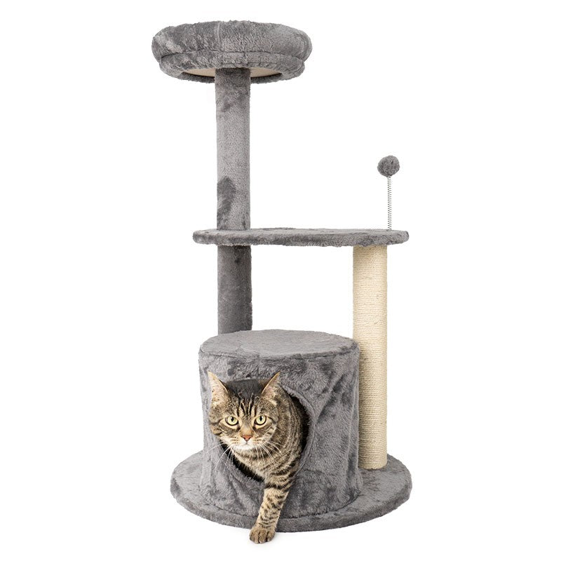 Arbre à chat Ibáñez Echo avec niche et griffoir sisal 92,5 cm