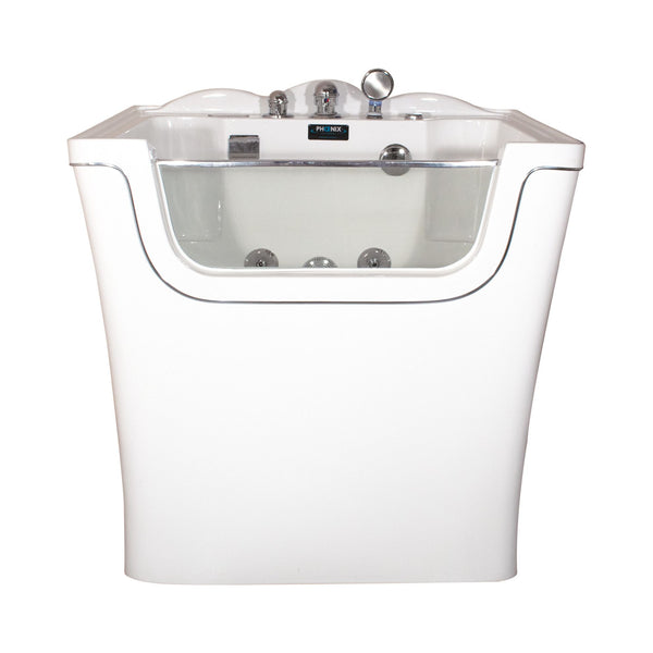 Baignoire SPA de toilettage Phoenix Universal : baignoire SPA blanche vue de face