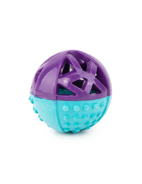 Balle à friandises texturée Ibáñez, couinante Ø 9 cm