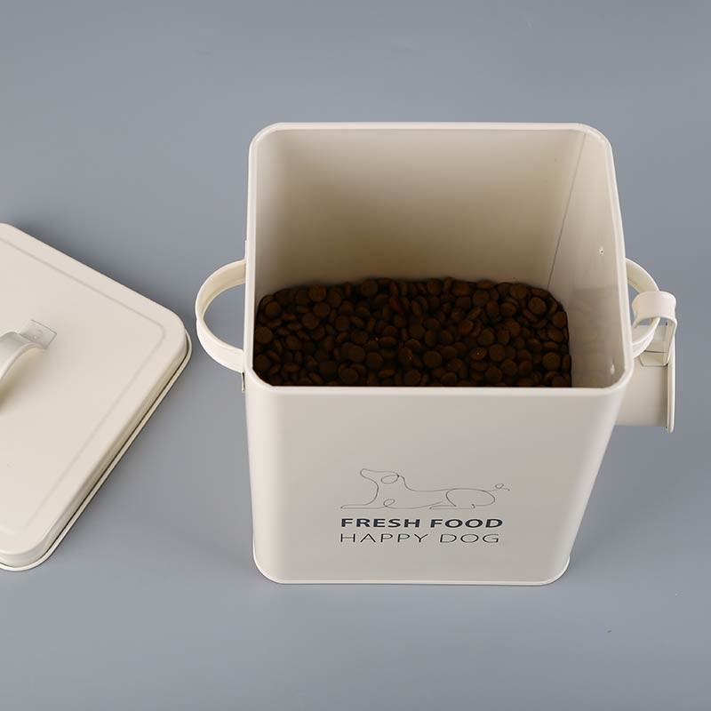Boîte à croquettes métallique Ibáñez Tinpet 6 L avec pelle photo 3