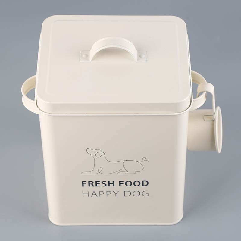 Boîte à croquettes métallique Ibáñez Tinpet 6 L avec pelle photo 4