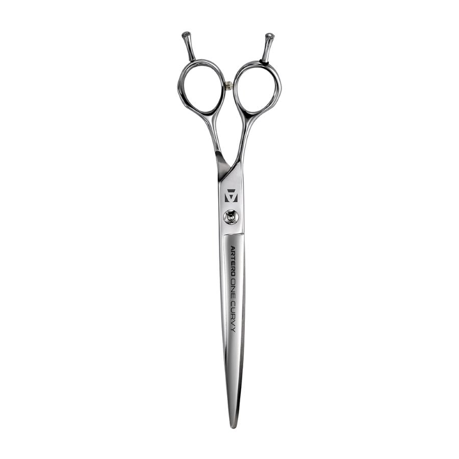 Ciseaux courbes Artero One Curvy gaucher : ciseaux fermés vue verticale