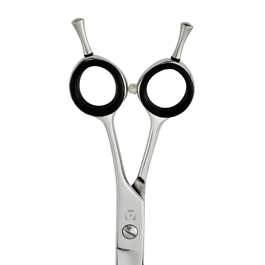Ciseaux courbes microdentés Artero Magnum Curvy : gros plan anneaux