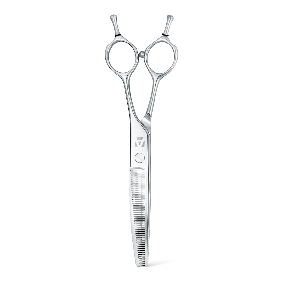 Ciseaux sculpteurs courbes Artero Slalom Curvy : ciseaux fermés vue verticale
