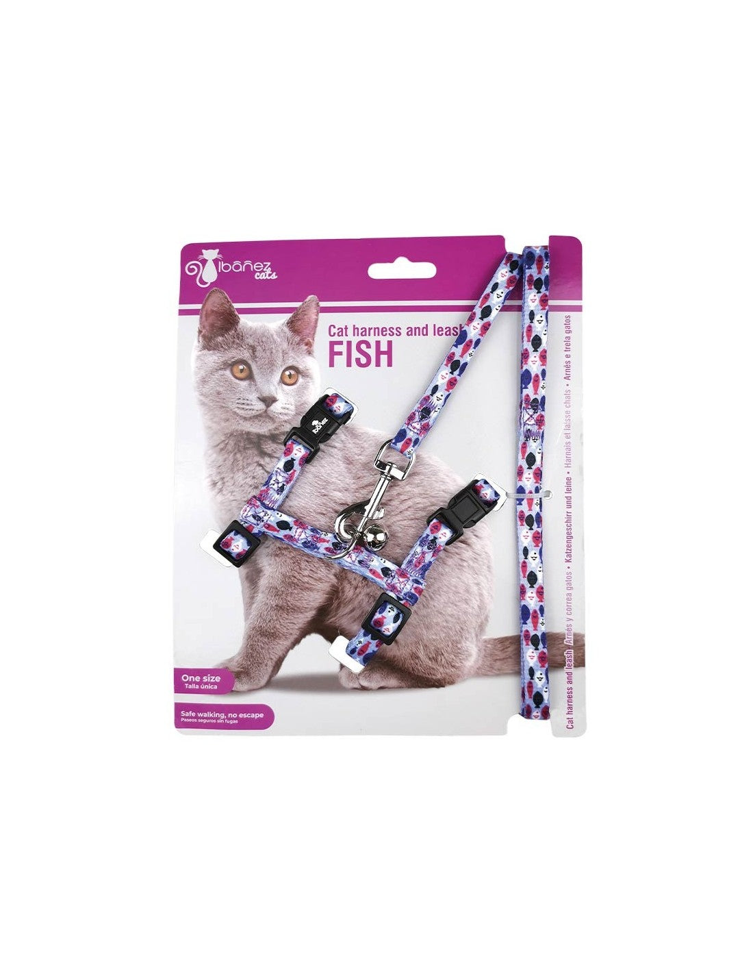 PURPLE CAT HARNAIS 1x20-35cm "FISH" – photo 2