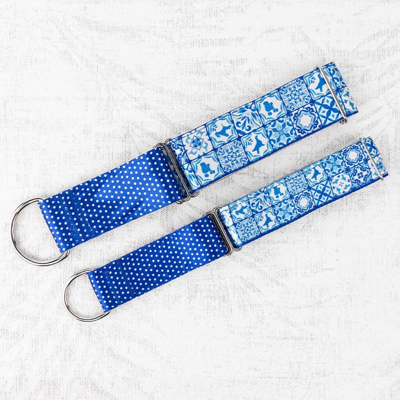 Collier martingale Ibáñez Glam Mosaic et Floral pour lévrier