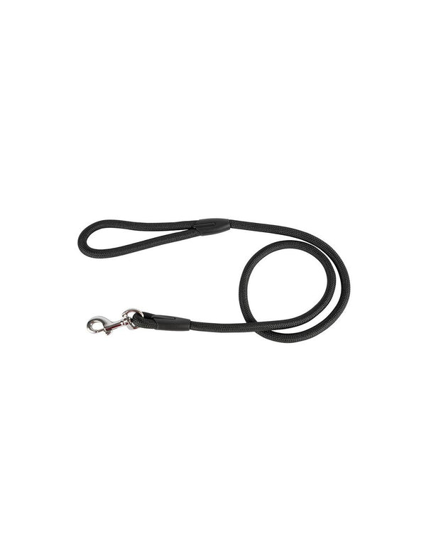 Laisse ronde en nylon noire 1,2 x 120 cm