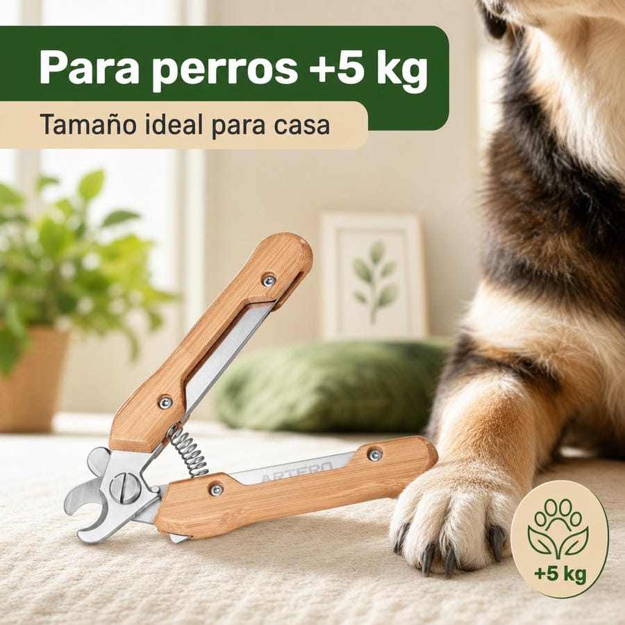 Coupe-griffes Artero Sasha : infographie pour chiens de plus de 5 kg