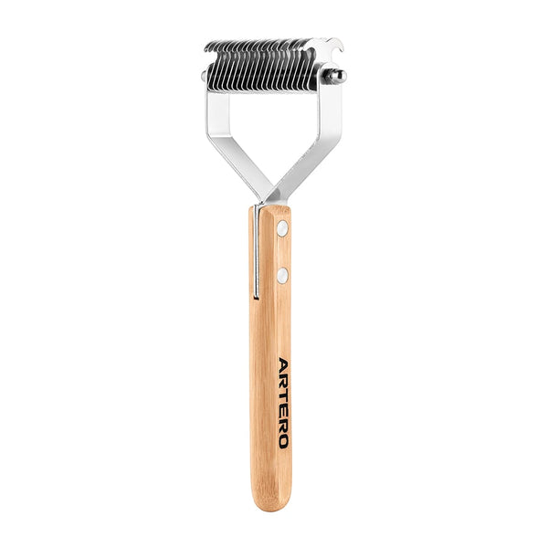 Coupe-nœuds double face Artero King Supercoat : vue verticale avec manche bambou