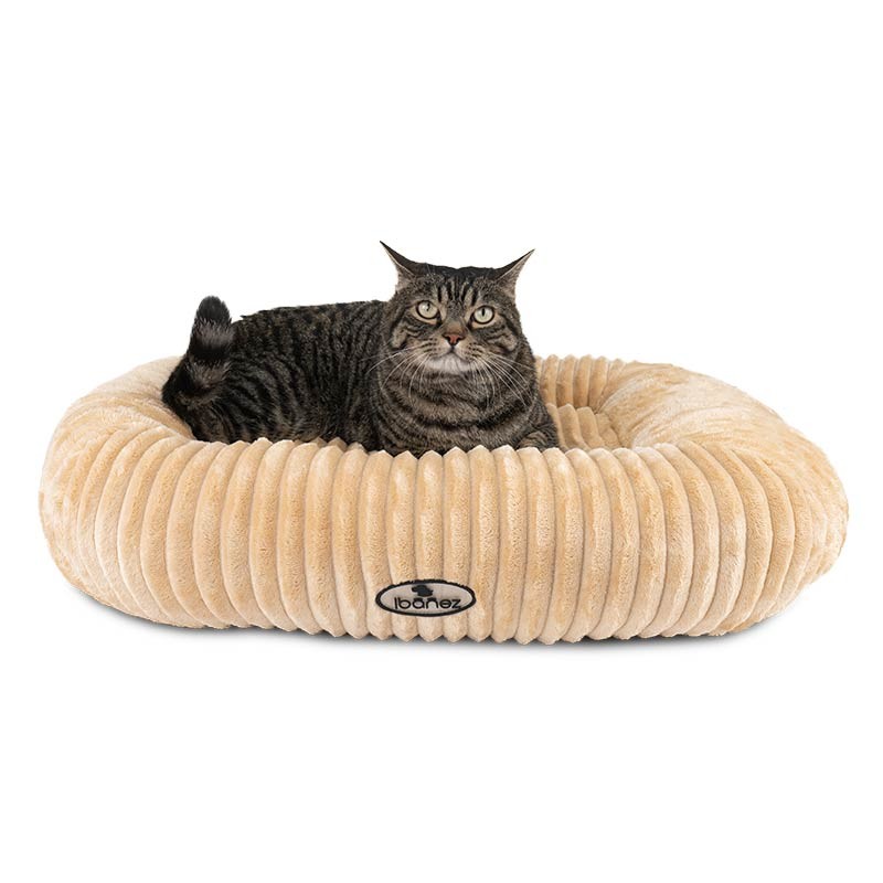 Coussin Ibáñez Aura effet velours côtelé pour chien et chat photo 3