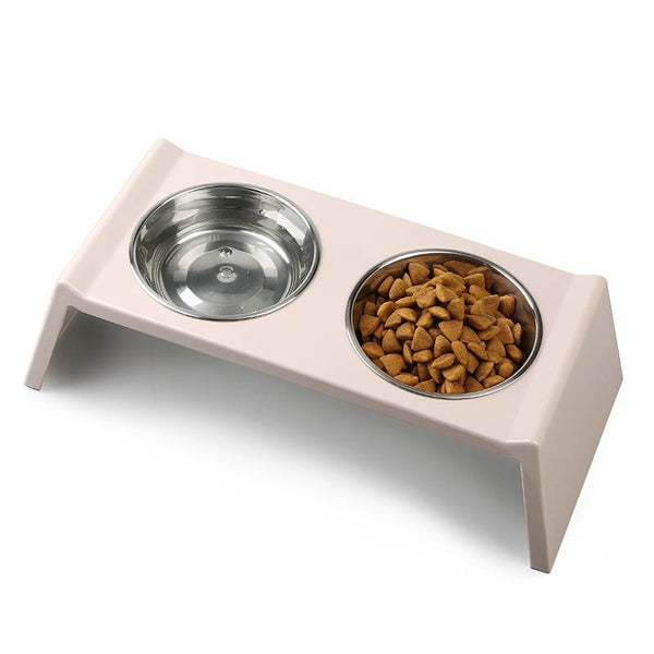 Double gamelle surélevée inox Ibáñez petites races 2 x 350 ml