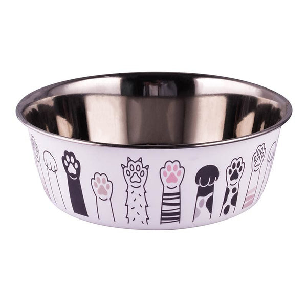 Gamelle inox Ibáñez Patitas pour chien et chat