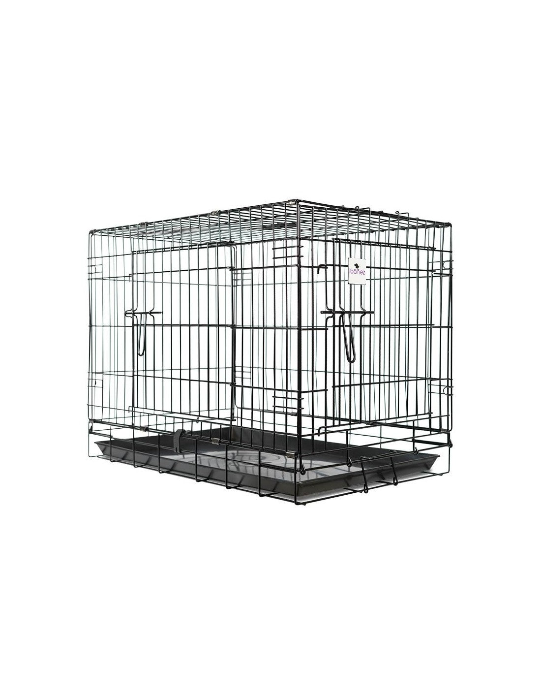 Cage Métallique pour chien - Noire