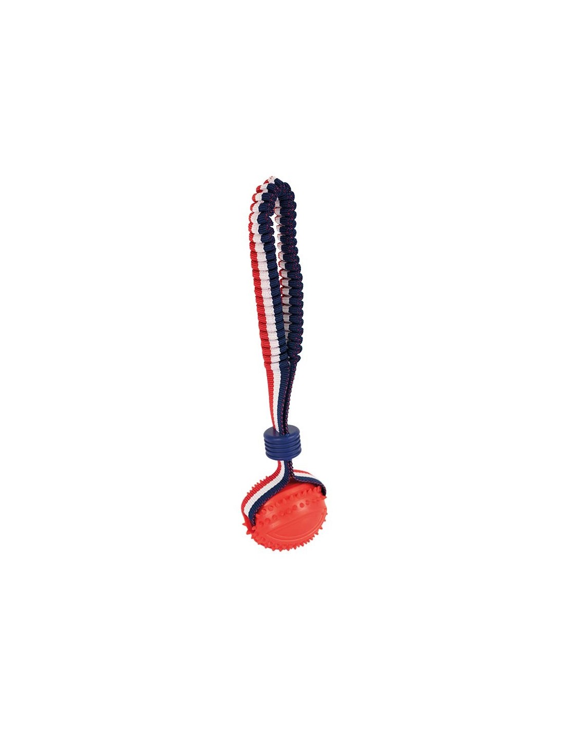 Balle avec lanceur élastique ludique