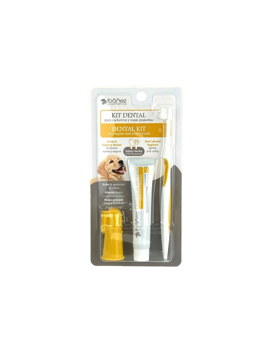 Kit d'hygiène bucco-dentaire Ibáñez Mini – chiot et petites races