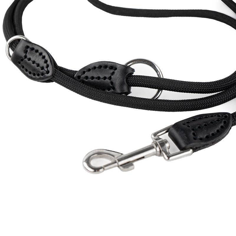 Laisse de dressage Ibáñez en nylon et cuir, réglable jusqu'à 2 m photo 3