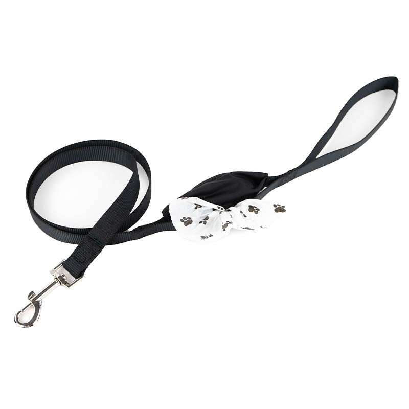 Laisse nylon Ibáñez avec porte-sacs intégré 120 cm