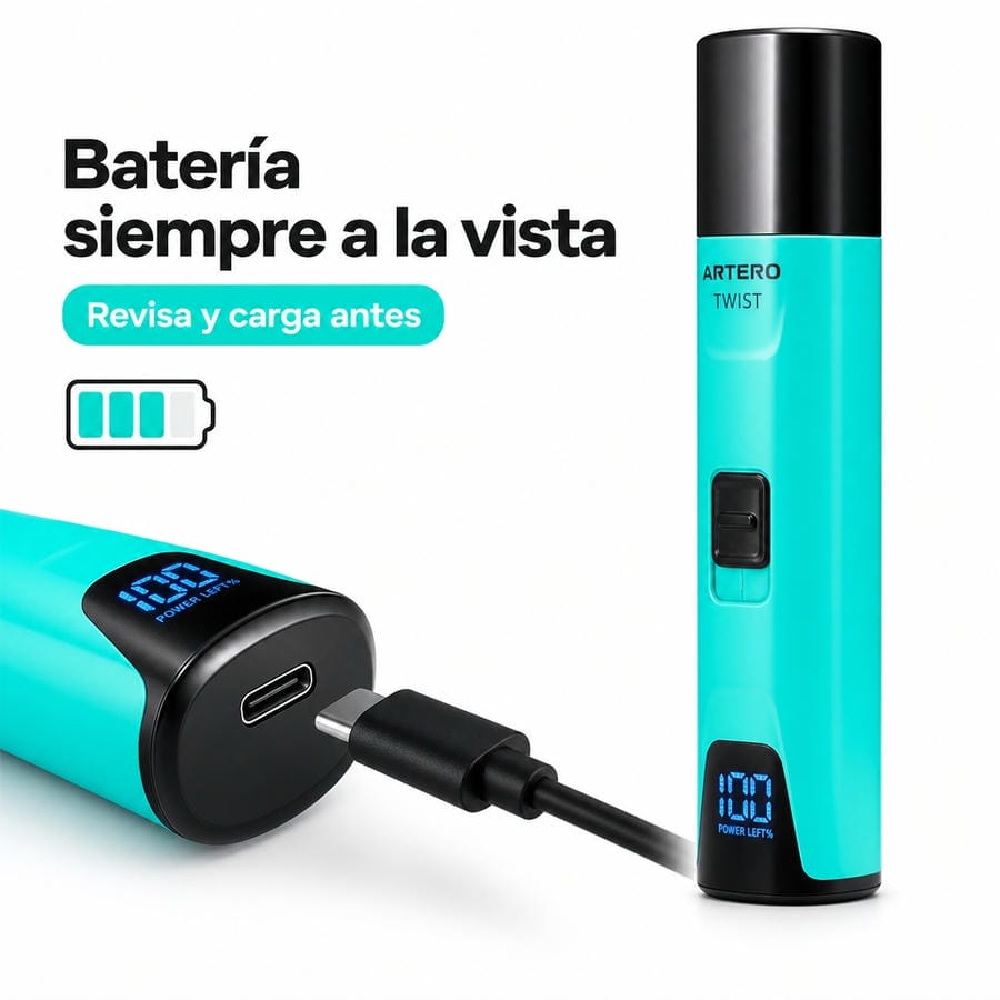 Lime à griffes électrique Artero Twist : infographie batterie