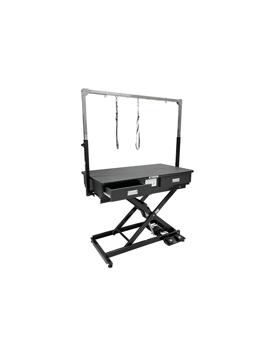 Table Electrique Organigroom avec roulettes fournies - Grand plateau + rangements