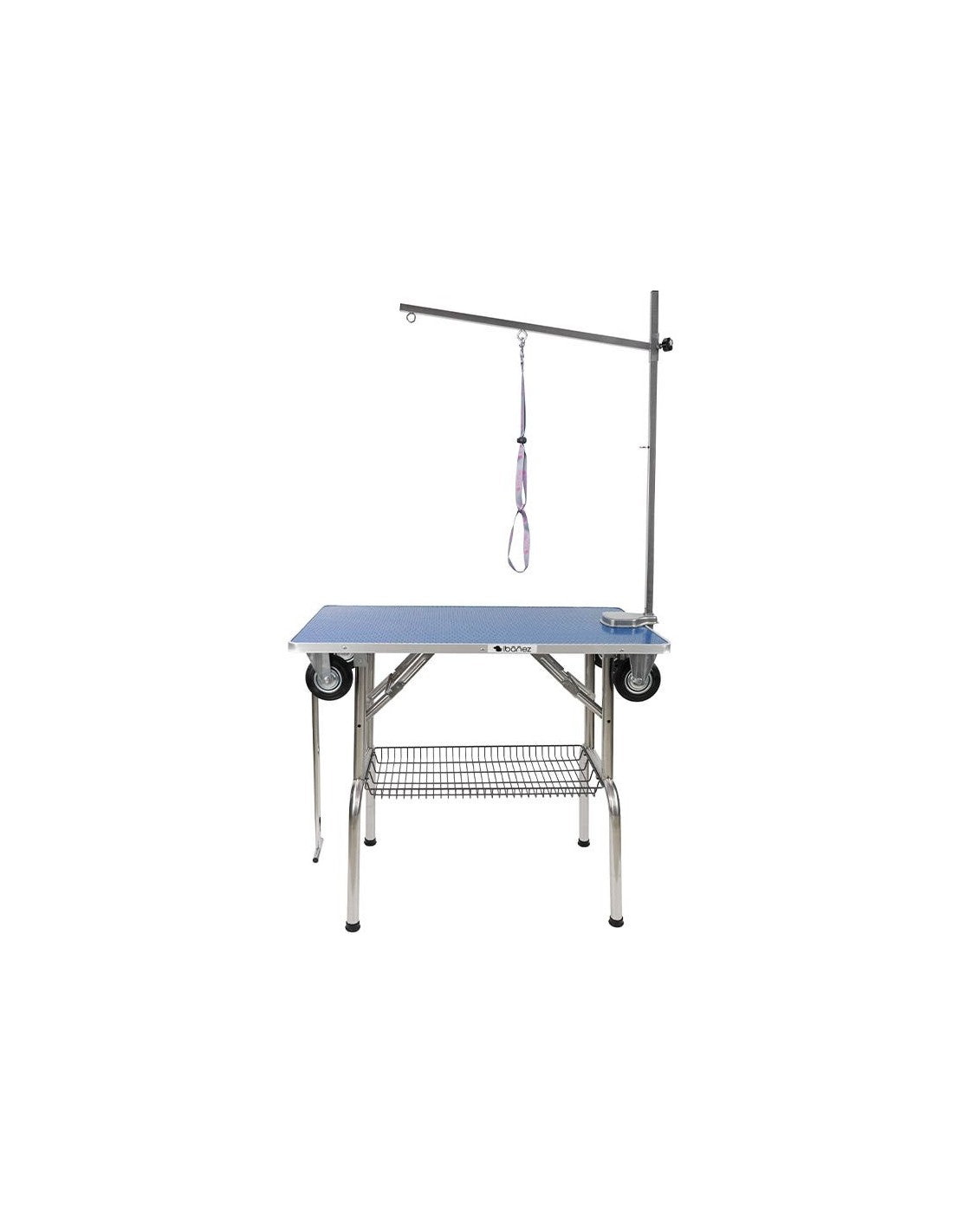 Table Pliable avec Roues Intégrées - 2 en 1 Trolley Expos