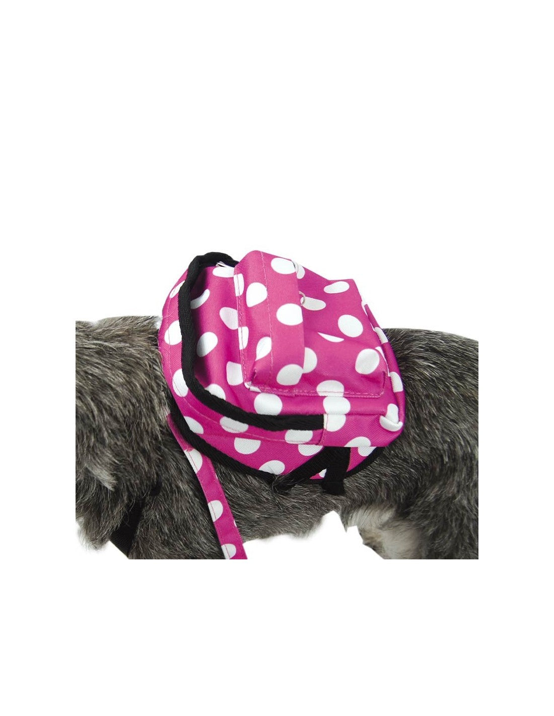 Harnais sac à dos à pois pour petits chiens – photo 3