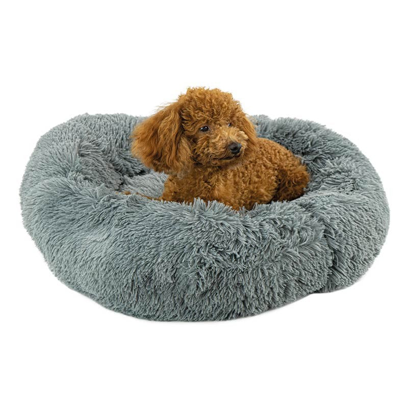 Panier donut Caress à poils longs pour chien et chat photo 5