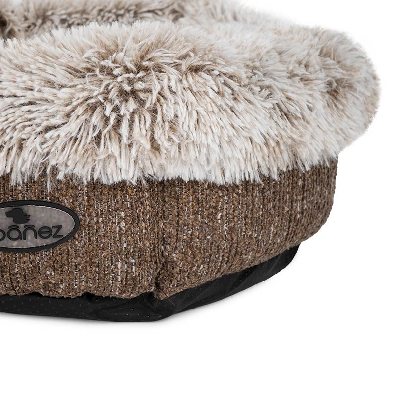 Panier donut Zen brun chiné pour chien et chat photo 6