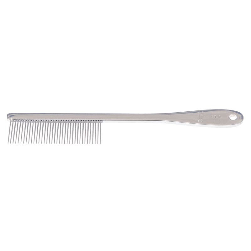 Peigne de toilettage Yento en laiton chromé 18,5 cm