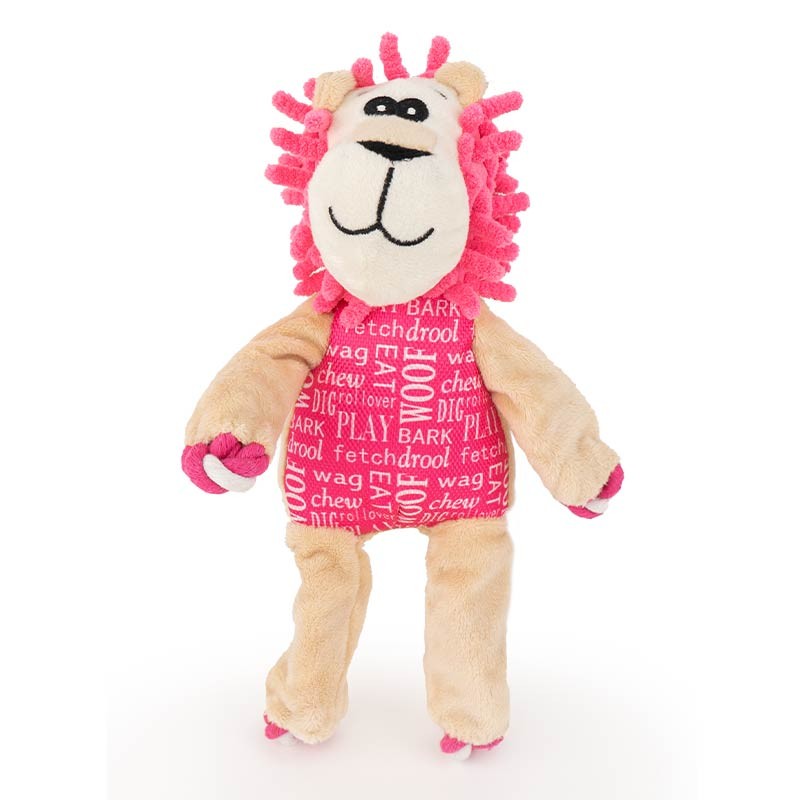 Peluche Ibáñez éléphant bleu ou lion rose avec nœuds de corde photo 3