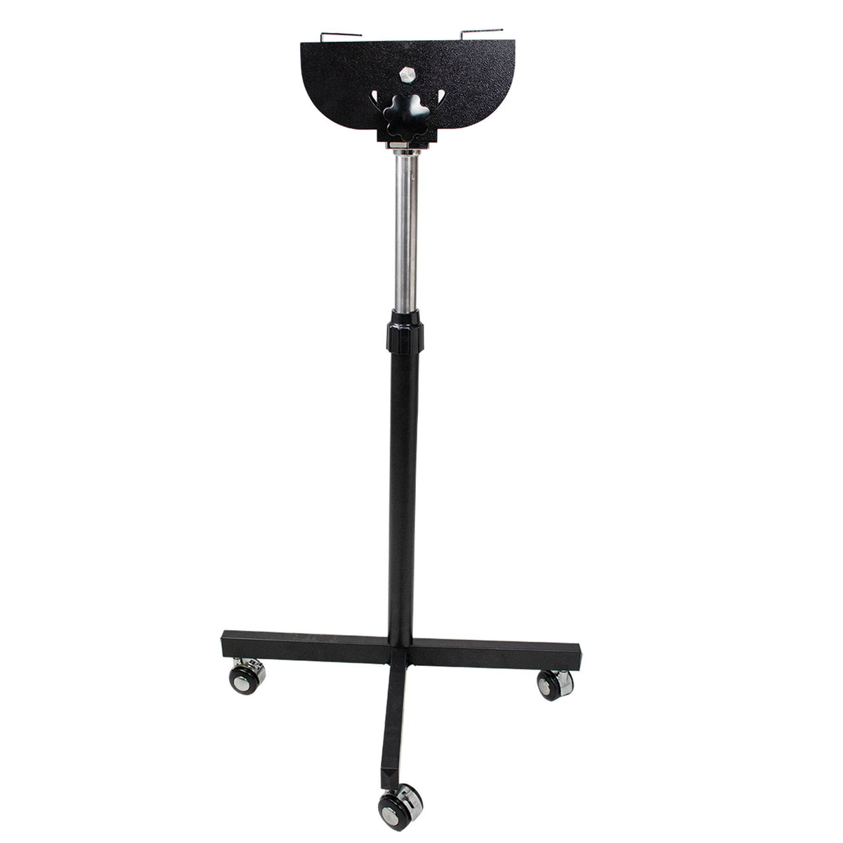 Pied pour pulseur Pampero Phoenix Universal : pied noir à roulettes avec support