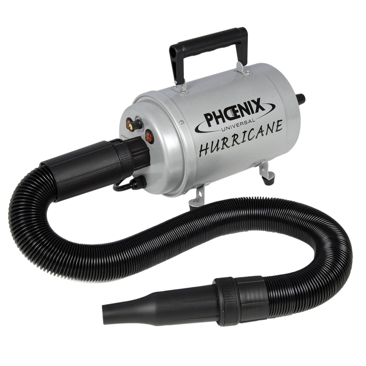 Pulseur séchoir Hurricane portable : pulseur argenté avec flexible