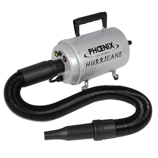 Pulseur séchoir Hurricane portable : pulseur argenté avec flexible
