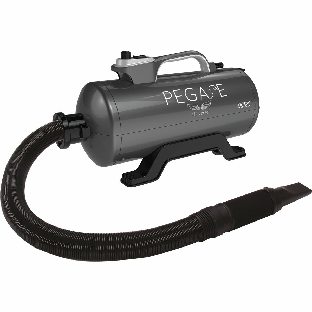 Pulseur séchoir Ostro double moteur : pulseur gris avec flexible
