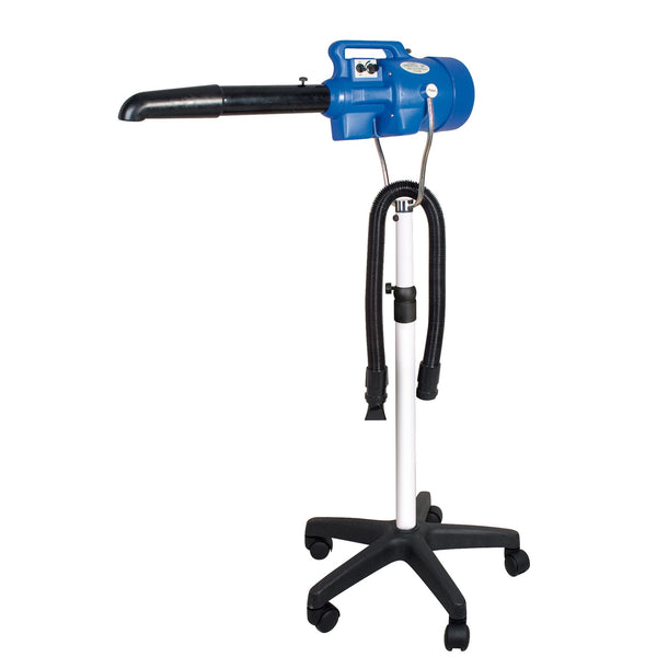 Pulseur séchoir Sirocco sur pied : pulseur sur pied bleu vue d'ensemble