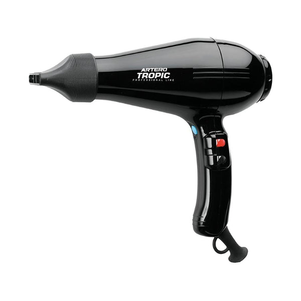 Sèche-cheveux Artero Tropic : sèche-cheveux noir vue de trois-quarts