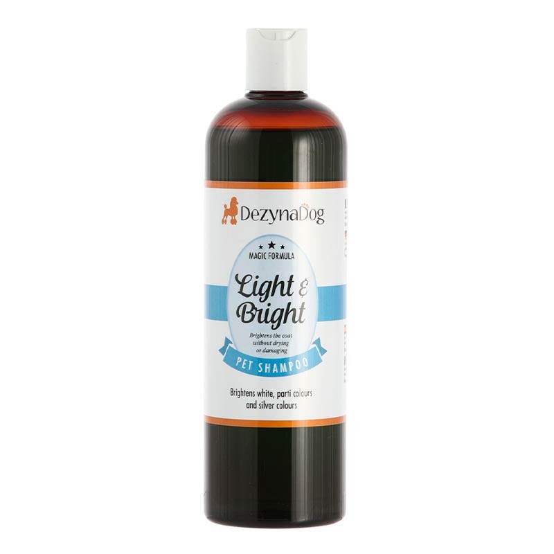 Shampoing DezynaDog Light & Bright éclat et couleur 500 ml ou 5 L