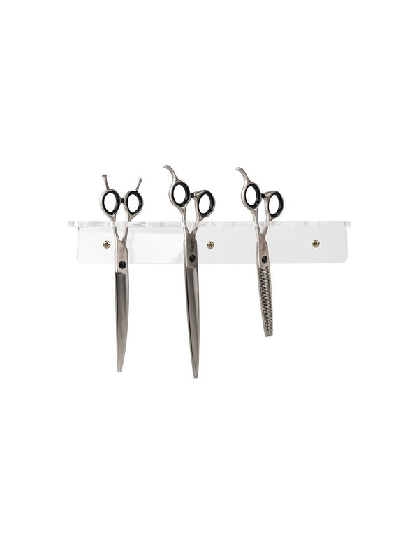 Support Ciseaux Mural Toilettage Transparent