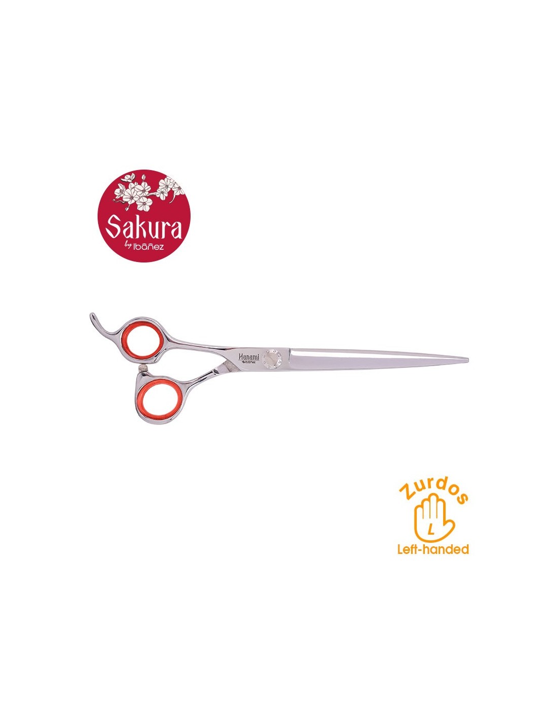 Ciseaux Droits Gauchers Hanami 18cm