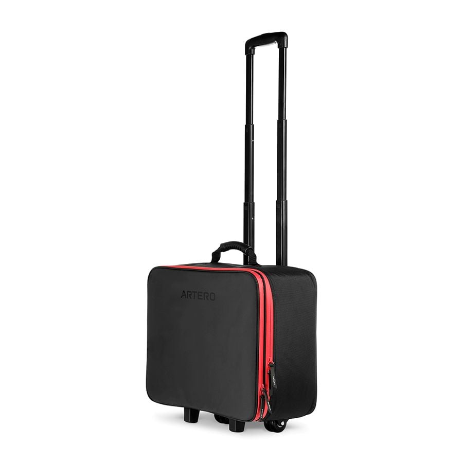 Valise trolley Artero Pandora : poignée télescopique déployée