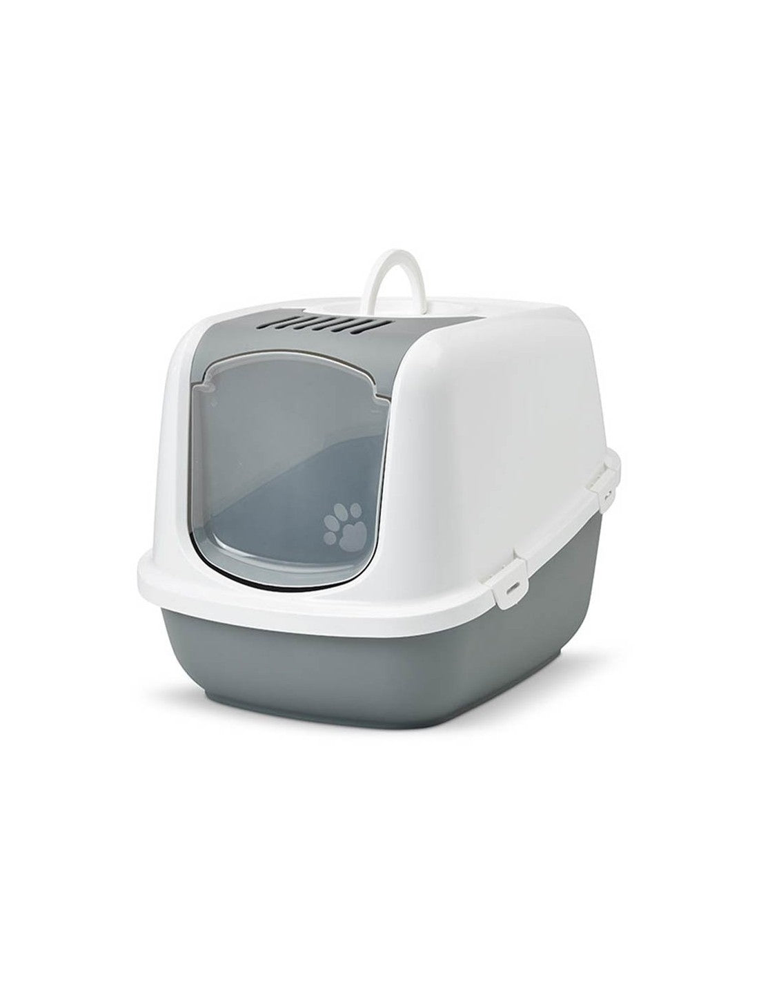 Jumbo Nestor Chat Toilet Avec Fold-Away Door & Filter / Grey