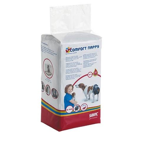 Chien Nappies. Size 1 - 32-42cm - Noir (12 Un.) - Petdesign.fr Setter Bakio S.L. Vie Quotidienne pour chien en France, produit de haute qualité