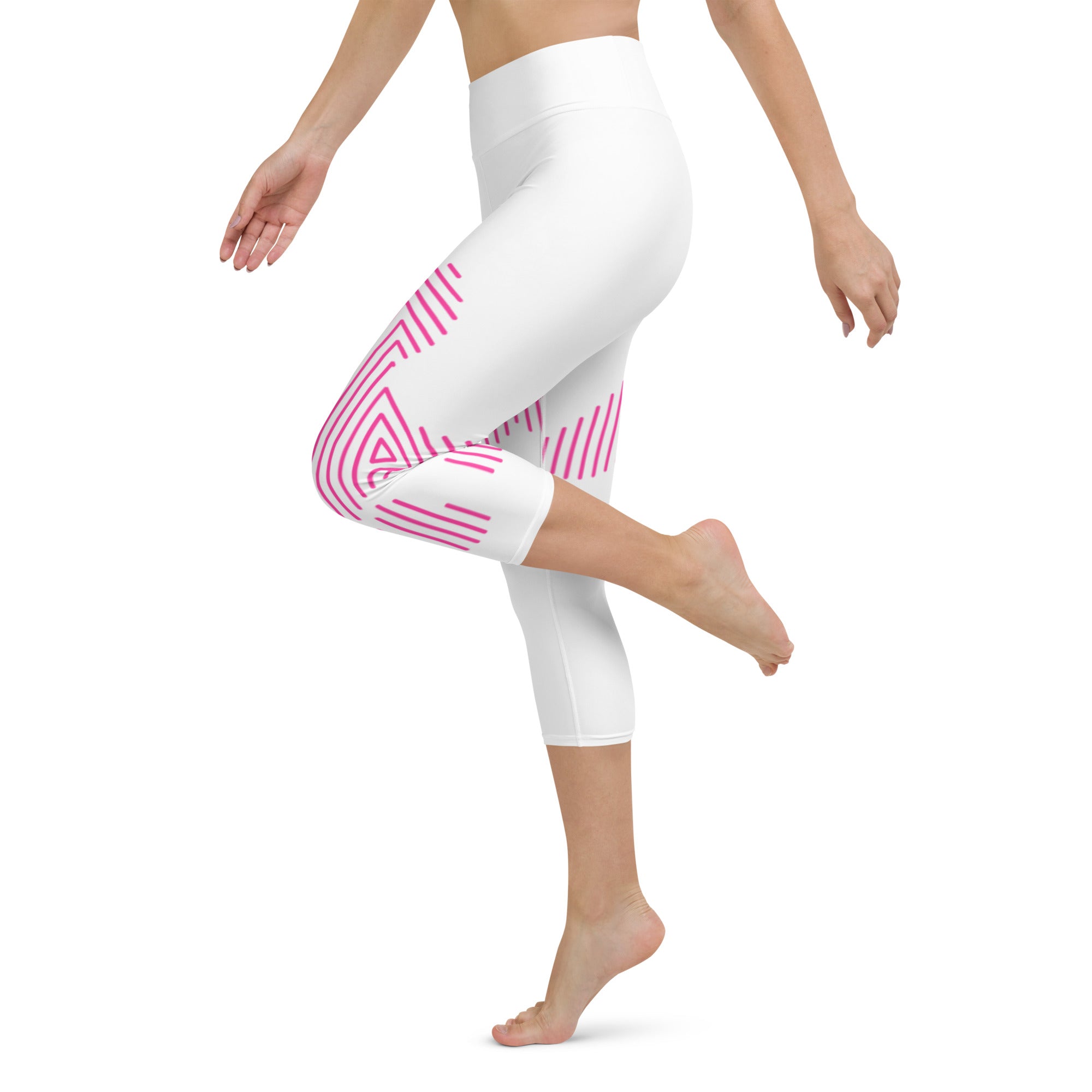 Legging de Yoga Court Caniche Rose